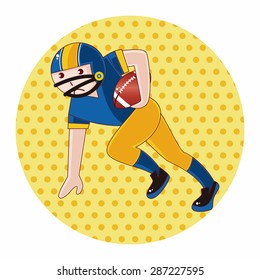 football player theme elements vector,eps