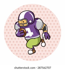 football player theme elements vector,eps