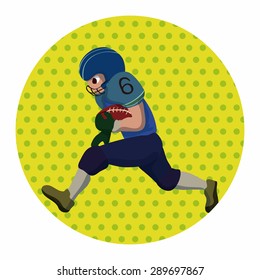 football player theme elements vector,eps