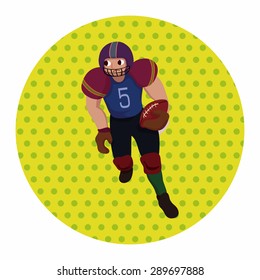 football player theme elements vector,eps