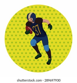 football player theme elements vector,eps