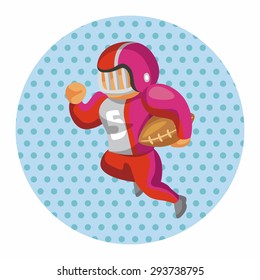 football player theme elements vector,eps
