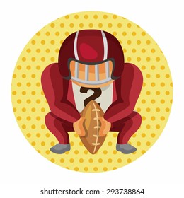football player theme elements vector,eps