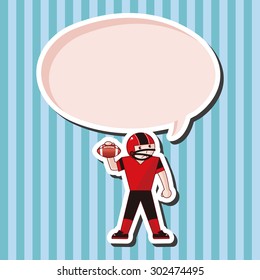 football player theme elements vector,eps