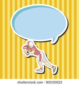 football player theme elements vector,eps