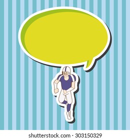 football player theme elements vector,eps