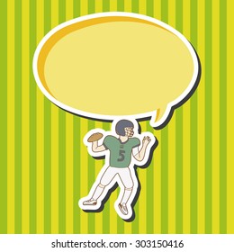 football player theme elements vector,eps