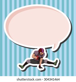 football player theme elements vector,eps