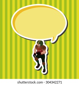 football player theme elements vector,eps