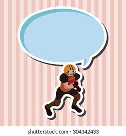 football player theme elements vector,eps