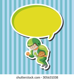football player theme elements vector,eps
