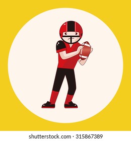 football player theme elements vector,eps