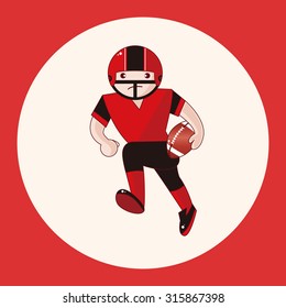football player theme elements vector,eps