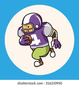 football player theme elements vector,eps