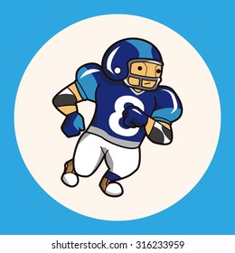 football player theme elements vector,eps