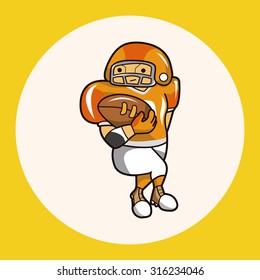 football player theme elements vector,eps