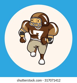 football player theme elements vector,eps