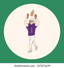 football player theme elements vector,eps