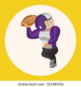 football player theme elements vector,eps