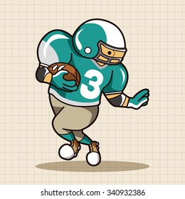 football player theme elements vector,eps