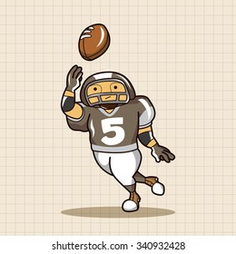 football player theme elements vector,eps