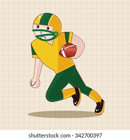 football player theme elements vector,eps