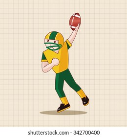 football player theme elements vector,eps