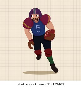 football player theme elements vector,eps