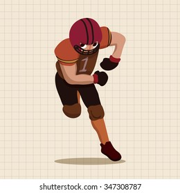 football player theme elements vector,eps