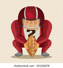 football player theme elements vector,eps