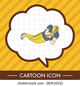 football player theme elements vector,eps