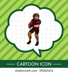 football player theme elements vector,eps
