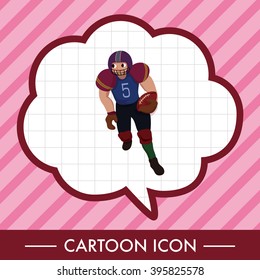 football player theme elements vector,eps