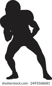 A football player try running when game start