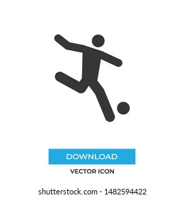 Football player vector icon, simple sign for web site and mobile app.