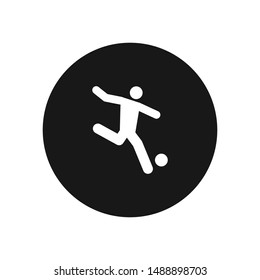 Football player vector icon, simple sign for web site and mobile app.