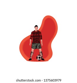 Football Player Vector Illustration
