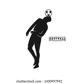Football Player Vector. Silhouette of Football Player. Vector illustration