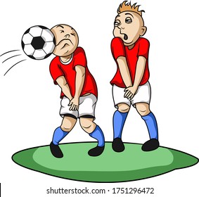 football players obstruct pubic, but instead hit the face