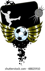 football players plays football on a black background