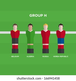 football players vector illustration