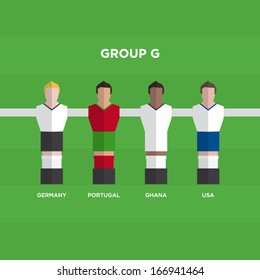 football players vector illustration