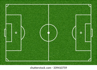 Football playing field. Stock vector illustration.