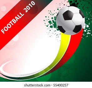 football poster with soccer balls, eps10 format