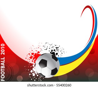 football poster with soccer balls, eps10 format