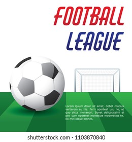 Football poster template design series.