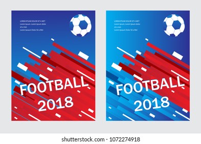 Football poster template isolated on gray background. For web site,ad,poster,placard and wallpaper. Useful for advertisement, flyer and cover. Creative art concept, vector illustration, eps 10