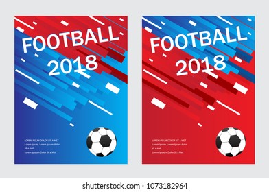 Football poster template isolated on gray background. For web site,ad,poster,placard and wallpaper. Useful for advertisement, flyer and cover. Creative art concept, vector illustration, eps 10