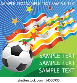 Football poster with for your text. Vector.