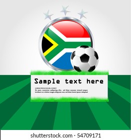 Football poster for your text-vector.